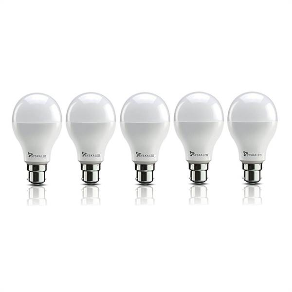 SYSKA PAG Base B22 3-Watt LED Bulb (Pack of 5, Cool White)
